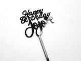 Custom Bow Ribbon Acrylic Cake Topper - The Cake People