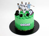 Football Soccer GOATs Birthday Cake - The Cake People