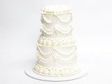 Vintage Wedding Cake – 2 Tiered - The Cake People