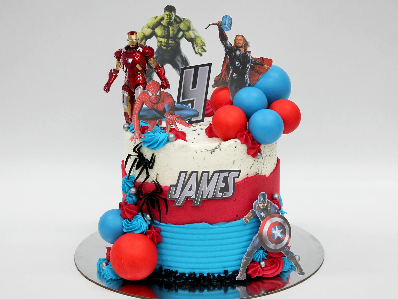 Avengers Themed Cake [Eggless] – The Pink Berry