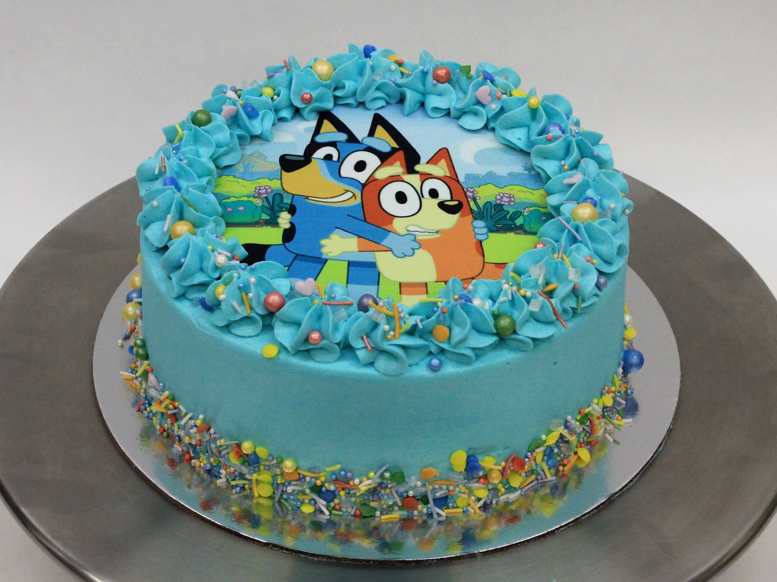 Bluey Face Birthday Cake – Pao's cakes