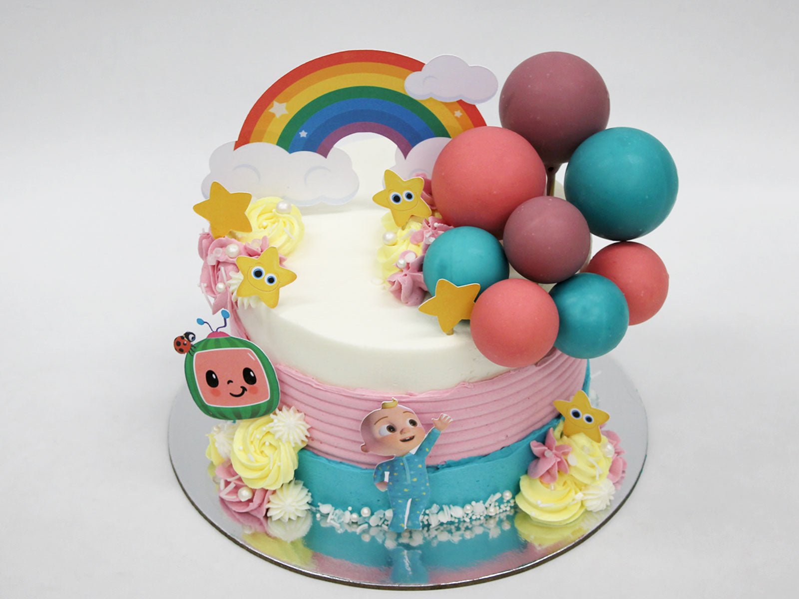 2 Tier Multi-themed Childrens Character Birthday Cake | Susie's Cakes