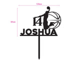 Custom Basketball Cake Topper + Name - The Compassionate Kitchen (7614881104031)