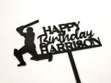 Custom Cricketer Cake Topper + Name - The Compassionate Kitchen (7614867832991)