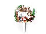 Happy Birthday Cake Topper Jungle - The Compassionate Kitchen (7412055408799)