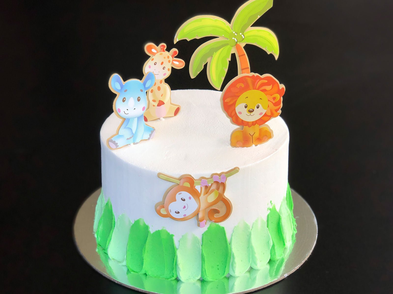 Chic Safari - Jungle Baby Shower Cake – Blue Sheep Bake Shop