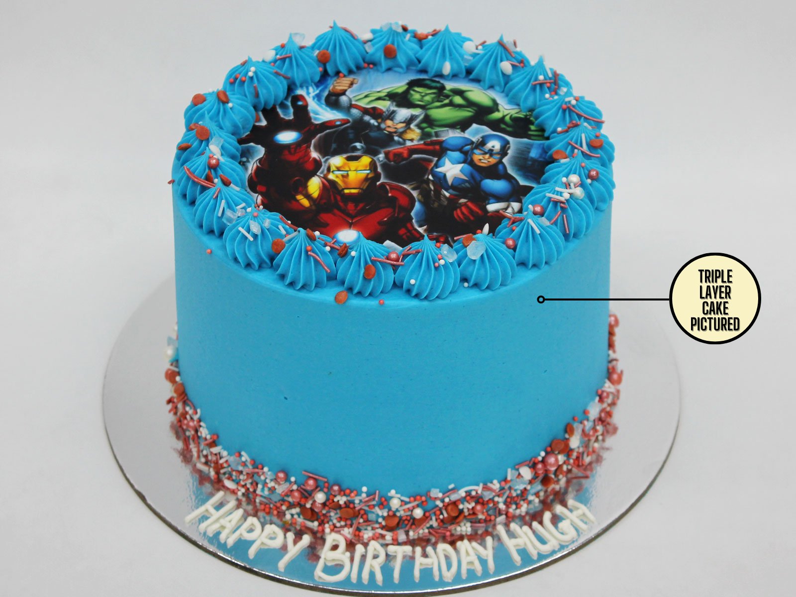 Marvel Avengers Cake | bakehoney.com