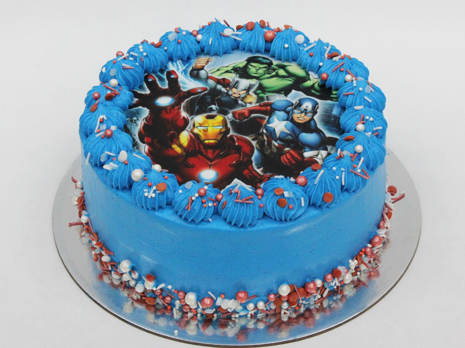 Marvel Avengers 21st birthday cake - Decorated Cake by Jo - CakesDecor