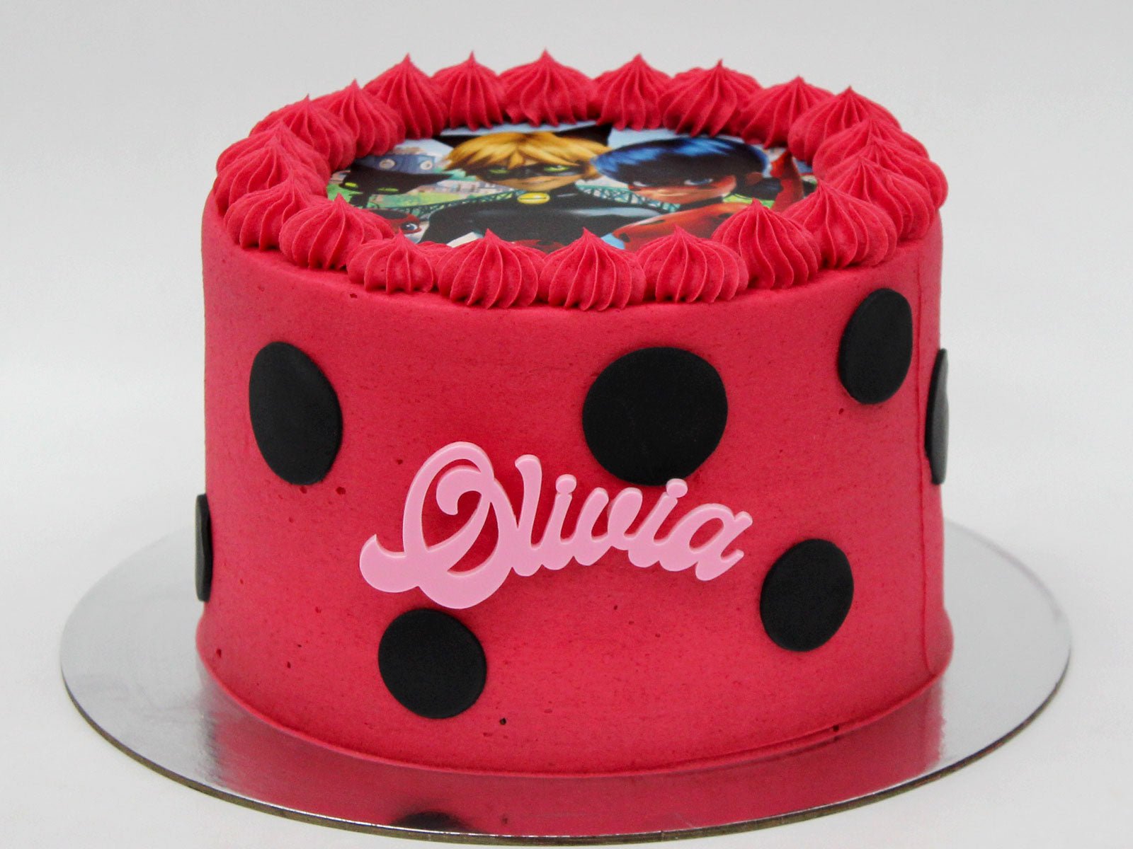 Miraculous Ladybug icing image Ombre Cake – BakeAvenue