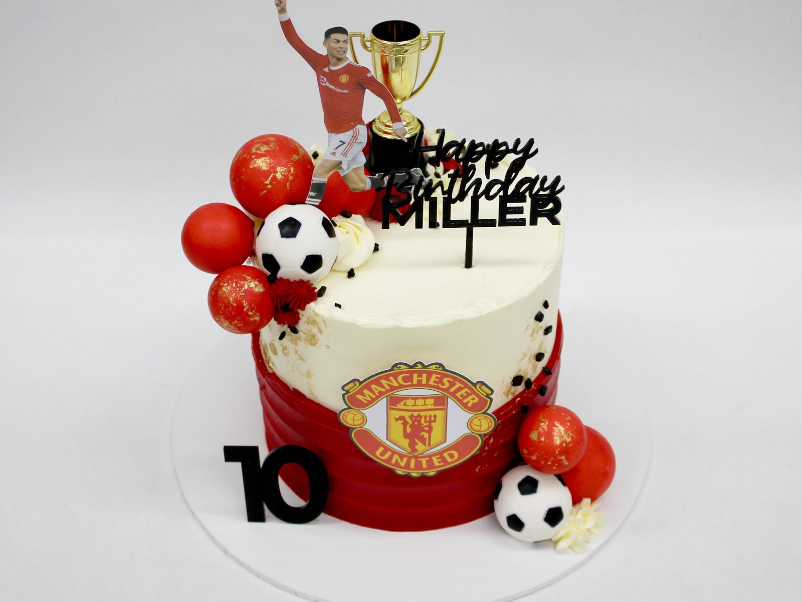 Manchester United themed cake. 1.5kgs of oreo cake,covered in Swiss  Meringue Buttercream. Happy 12th Birthday Ryan. to order call ☎️… |  Instagram