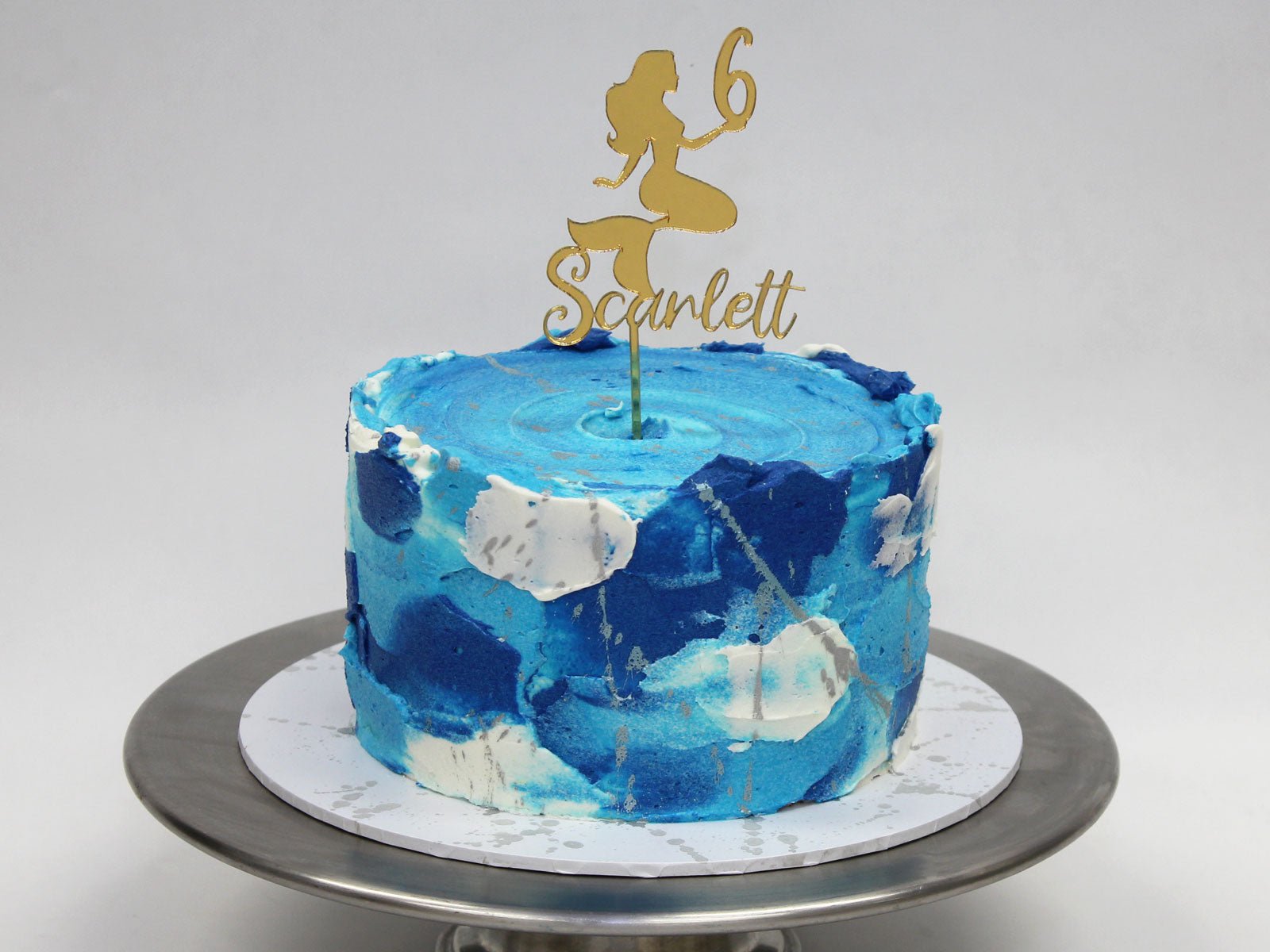 Shades of Blue Sheet Cake - Montilio's Bakery