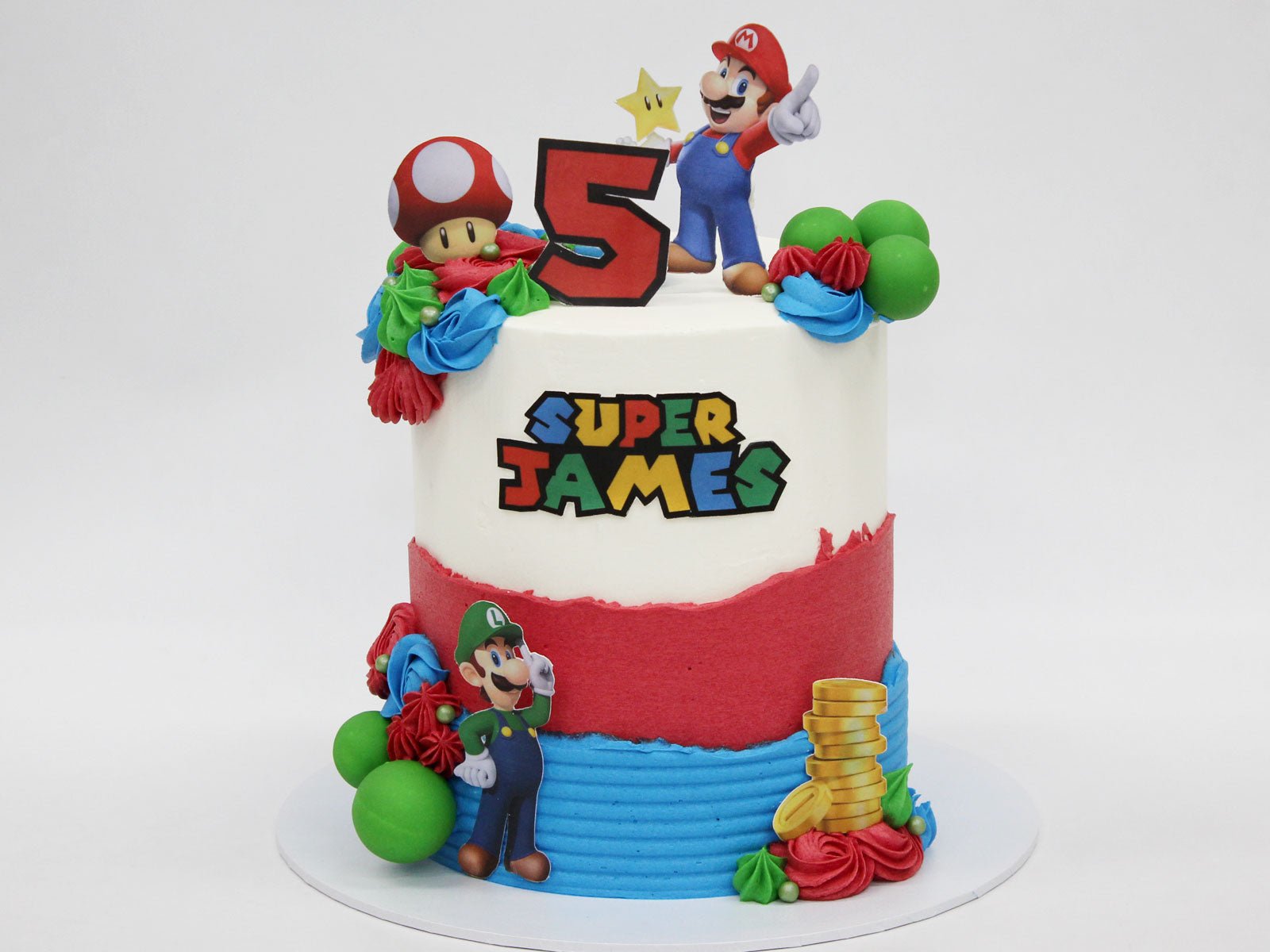 Super Mario Brothers Cake Topper Digital Cake Topper - Etsy