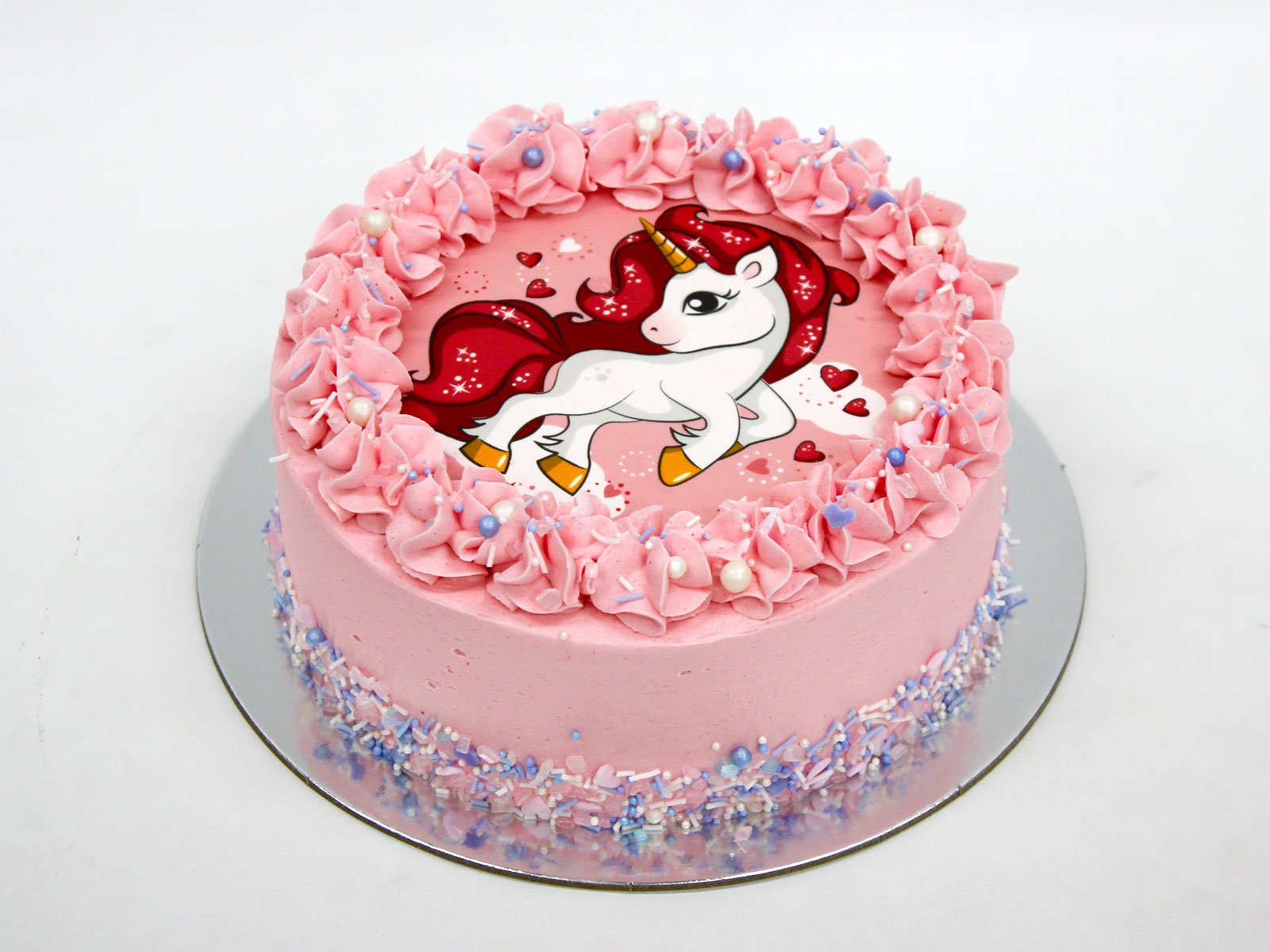 Unicorn Edible Image Cake - The Cake People